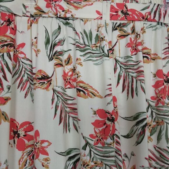 One 5 One | Floral Print Boho Elastic Waist Pants | Size L - Picture 5 of 11